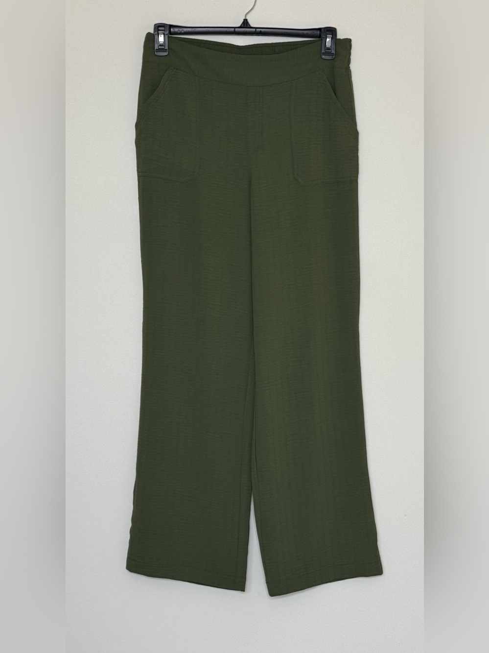 Soho Apparel Olive Green Wide-Leg Pants